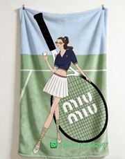 Miumiu Throw Blankets